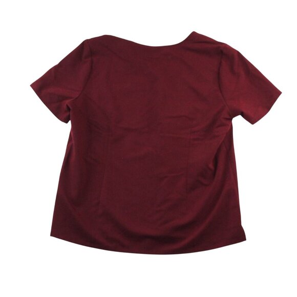 Figs Unisex XXL Catarina One Burgundy Red Front Pocket Medical Scrub Top Nurse - Picture 2 of 11